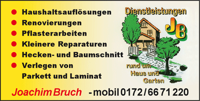 Dienstleistungen Joachim Bruch
