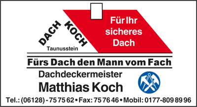 Dachdeckermeister Matthias Koch