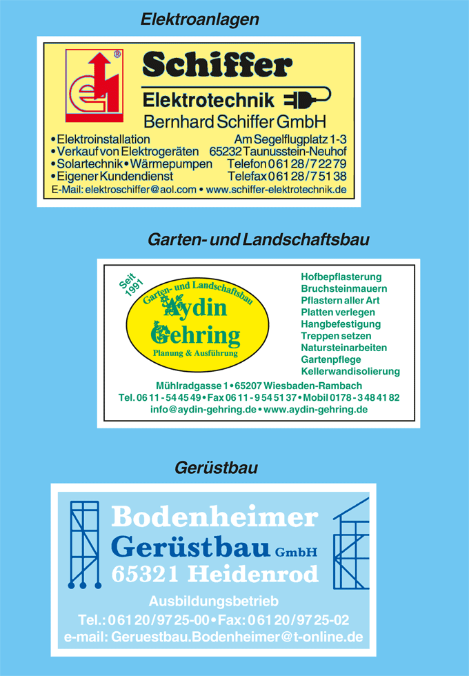 Zuverlässige Handwerkspartner in Bad Camberg, Idstein und Niedernhausen