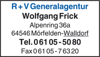 R+V Generalagentur Wolfgang Frick