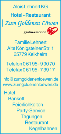 Alois Lehnert KG Hotel-Restaurant Zum Goldenen Löwen