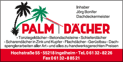PALM DÄCHER Inhaber Jörg Bonifer Dachdeckermeister