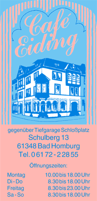 Branchenadressverzeichnis Oberursel, Königstein und Kronberg: Cafés