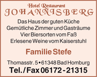 Hotel Restaurant JOHANNISBERG