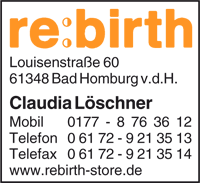 re:birth Claudia Löschner