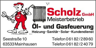 Scholz GmbH Meisterbetrieb Öl- und Gasfeuerung