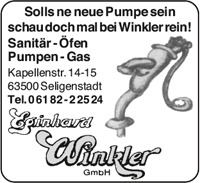 Eginhard Winkler Sanitär - Öfen - Pumpen - Gas