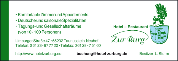 Hotel - Restaurant Zur Burg